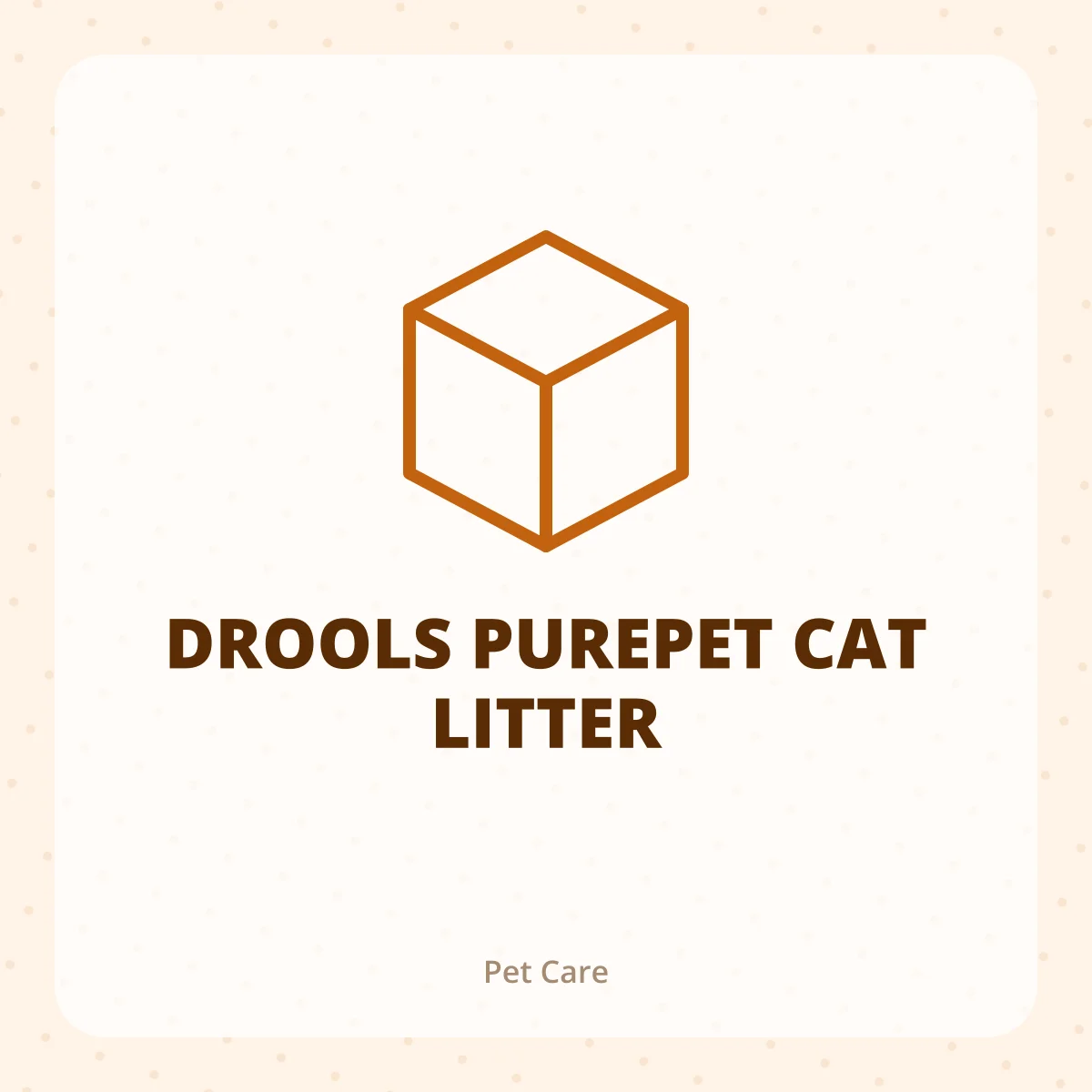 DROOLS PUREPET CAT LITTER 1X1