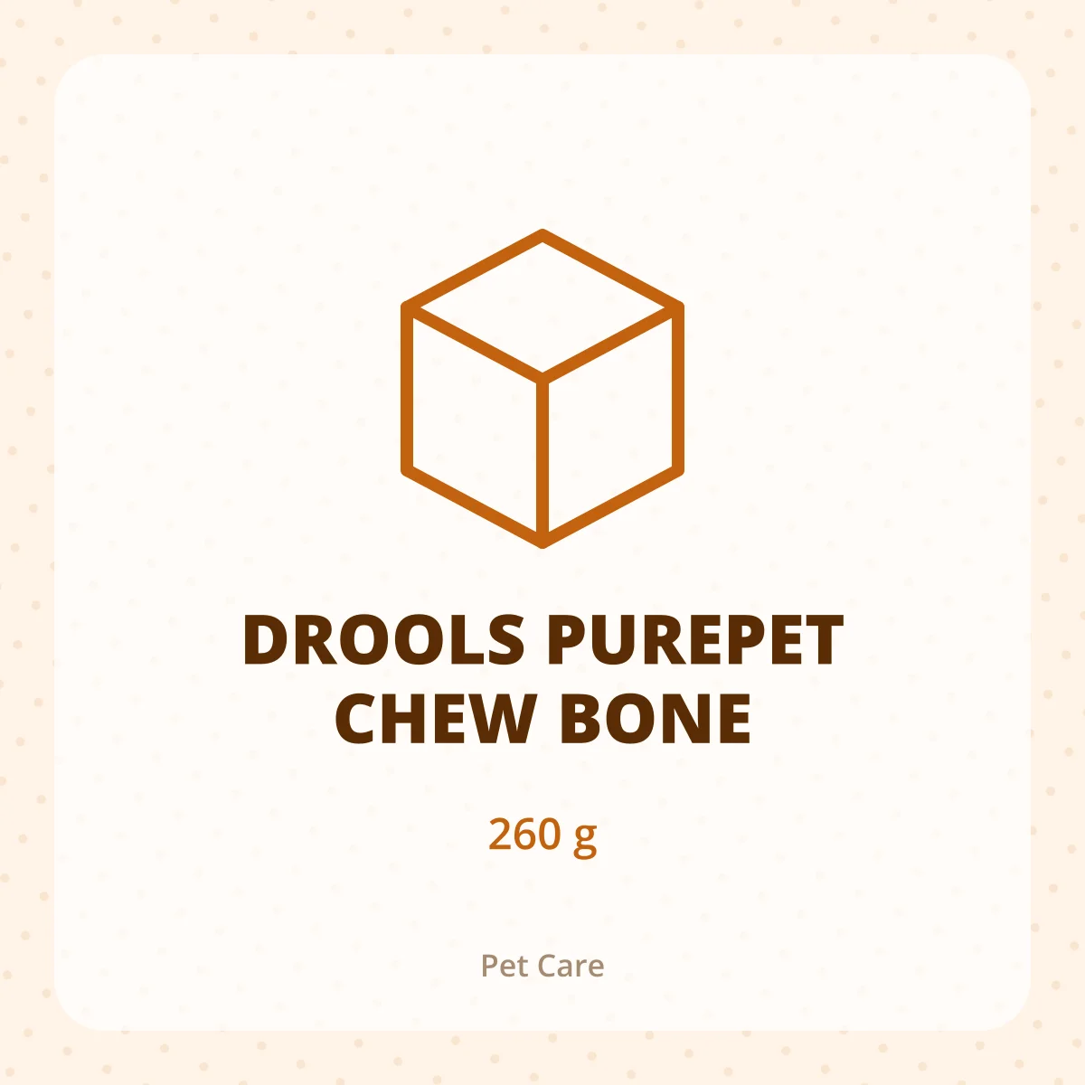 DROOLS PUREPET CHEW BONE 1*260G