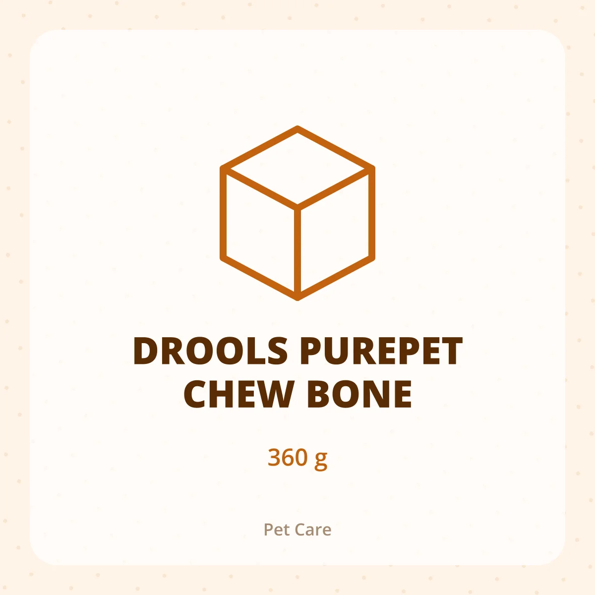 DROOLS PUREPET CHEW BONE 1X360G