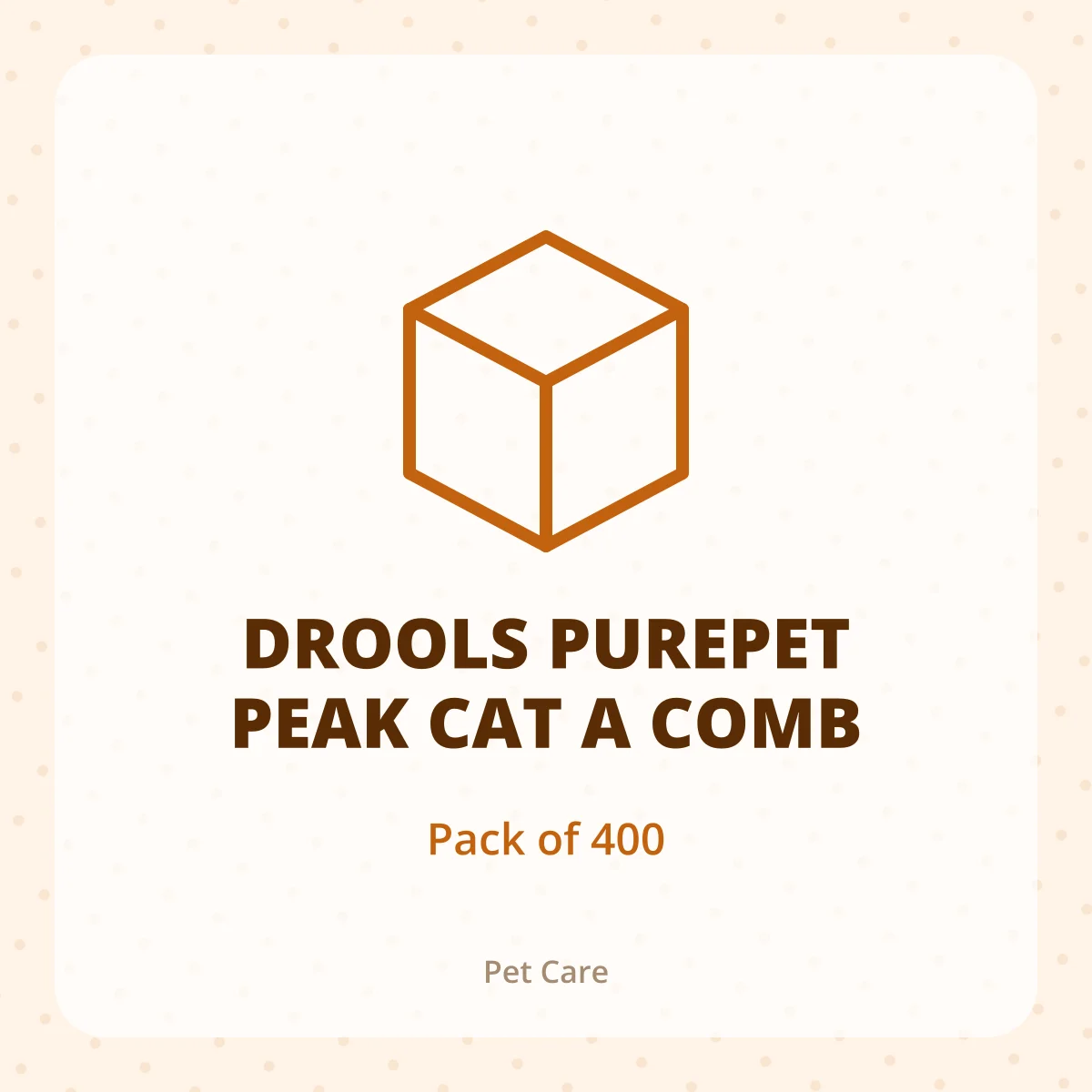 DROOLS PUREPET PEAK CAT A COMB 1*400