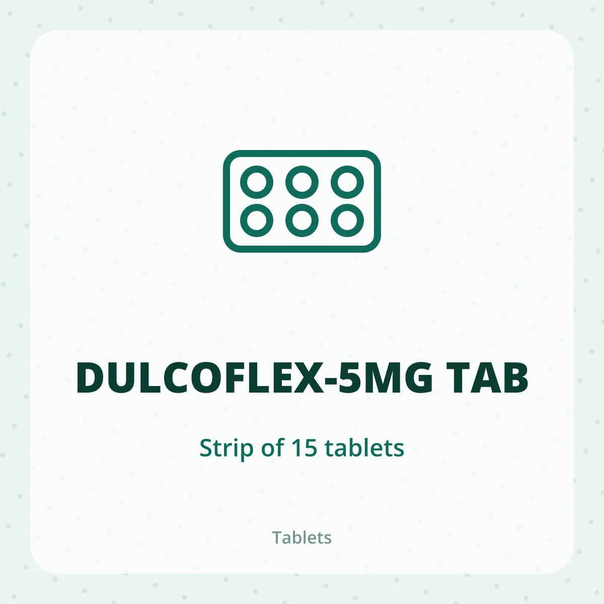 DULCOFLEX-5MG TAB 1X15