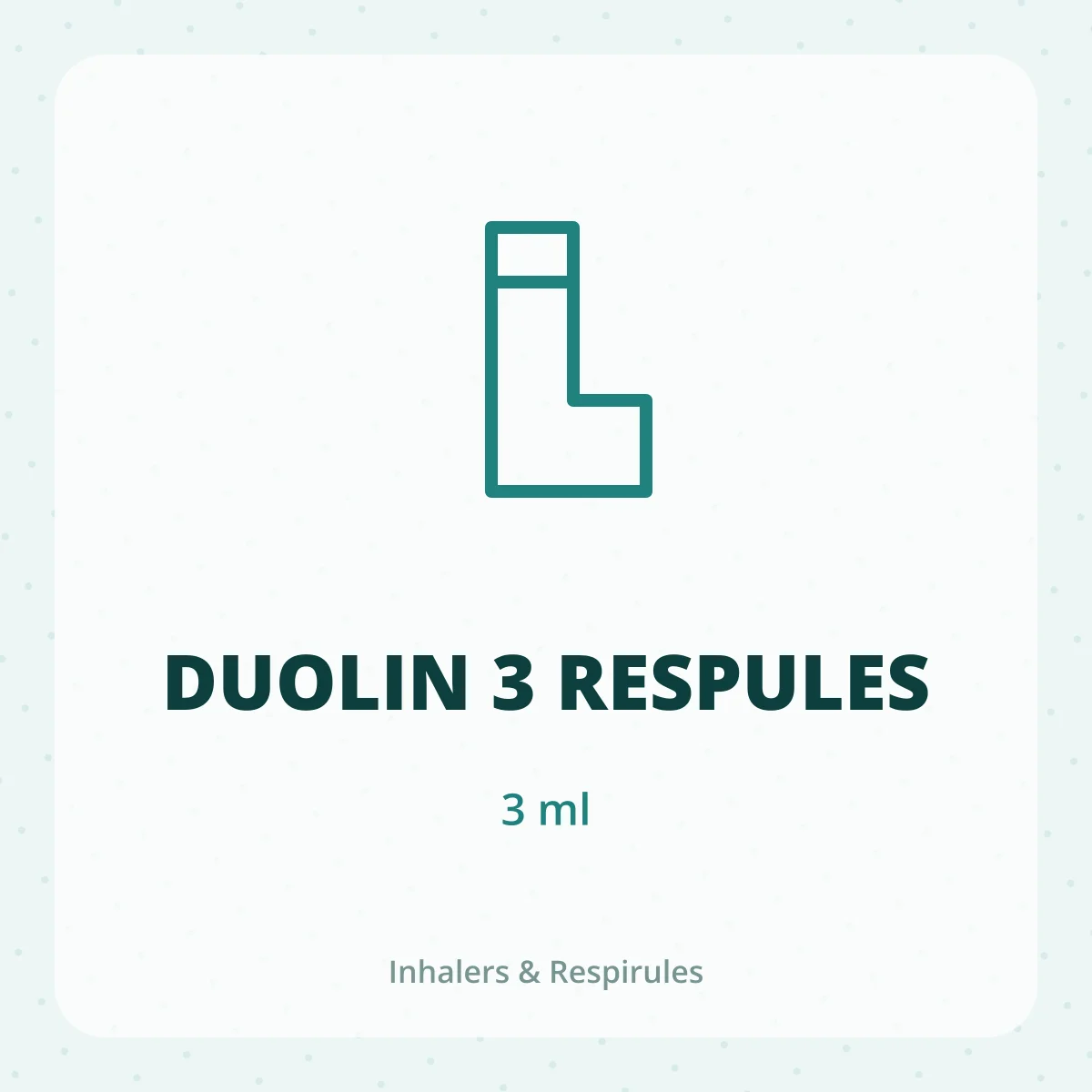 DUOLIN 3 RESPULES 1X3ML