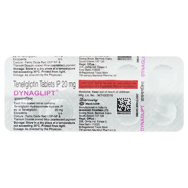 DYNAGLIPT-20MG TAB 1X10