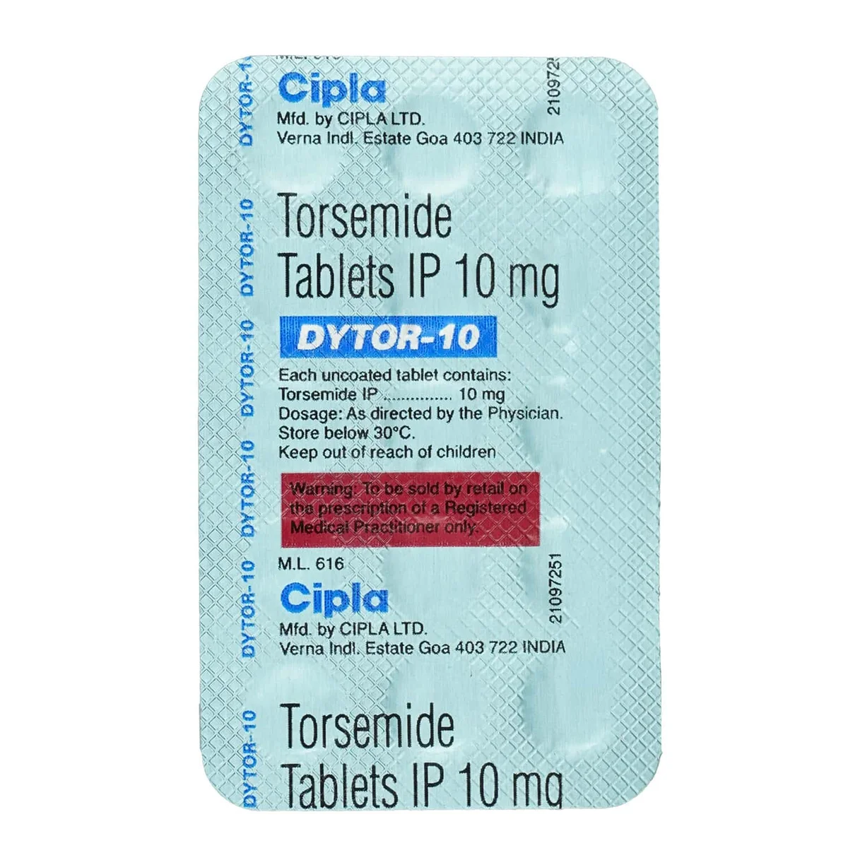 DYTOR-10MG TAB 1X15