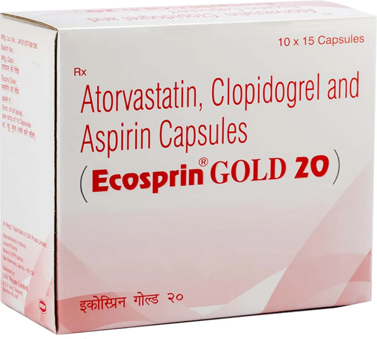 ECOSPRIN GOLD-20MG CAP 1X15