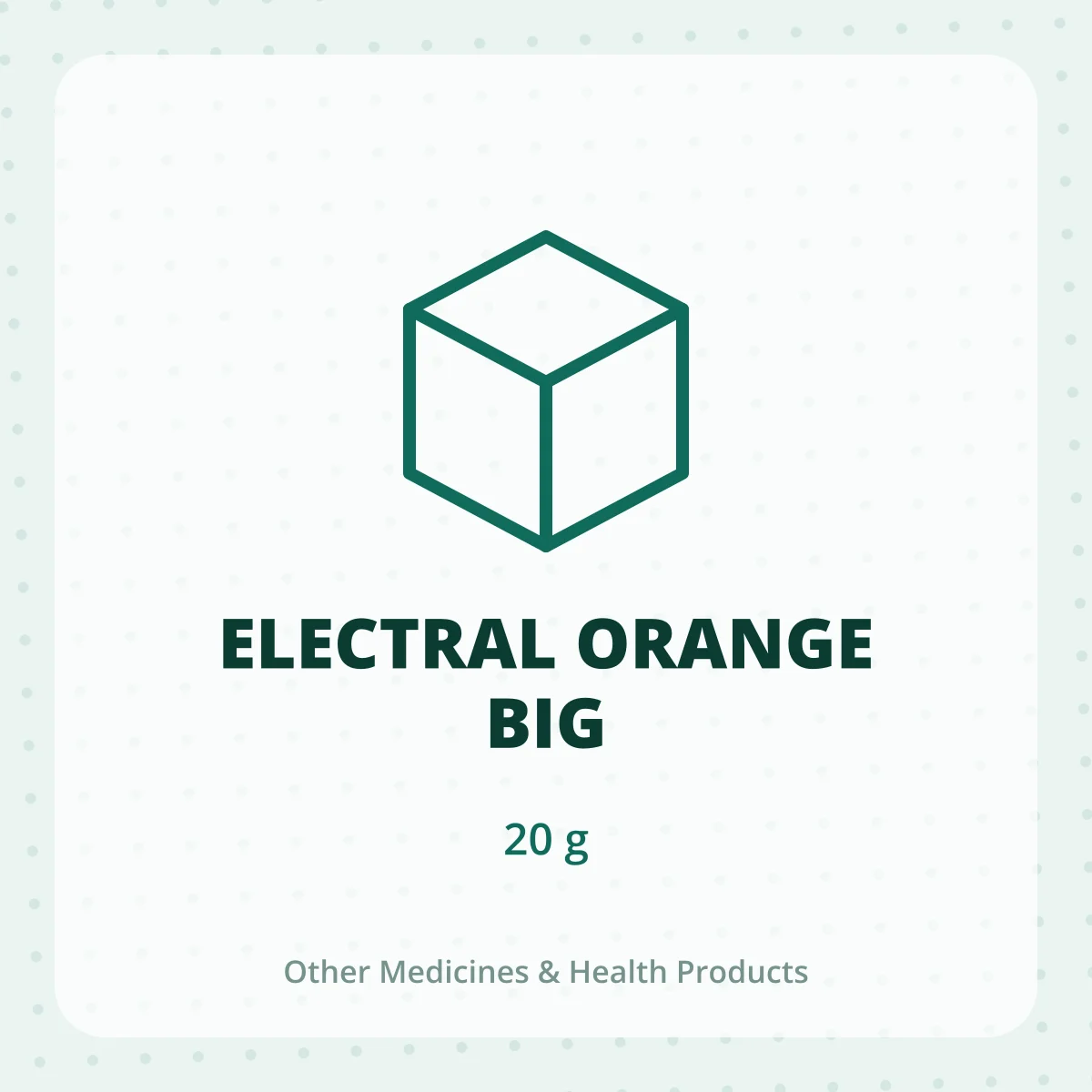 ELECTRAL ORANGE BIG 1X20G