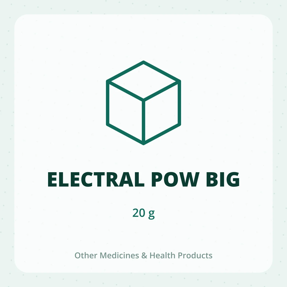 ELECTRAL POW BIG 1X20GM