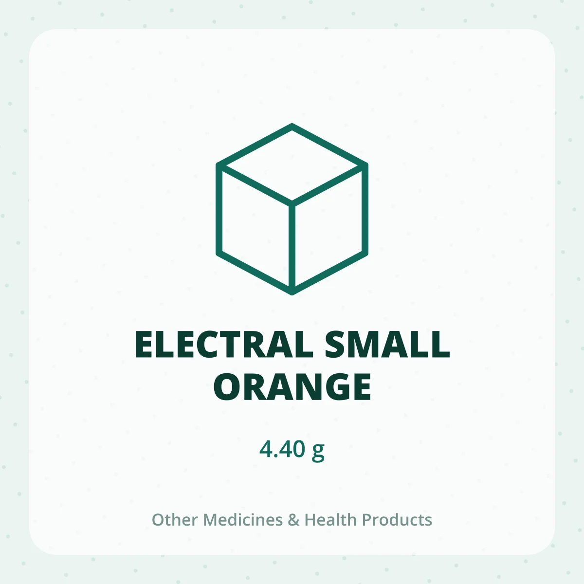 ELECTRAL SMALL ORANGE 1X4.40GM