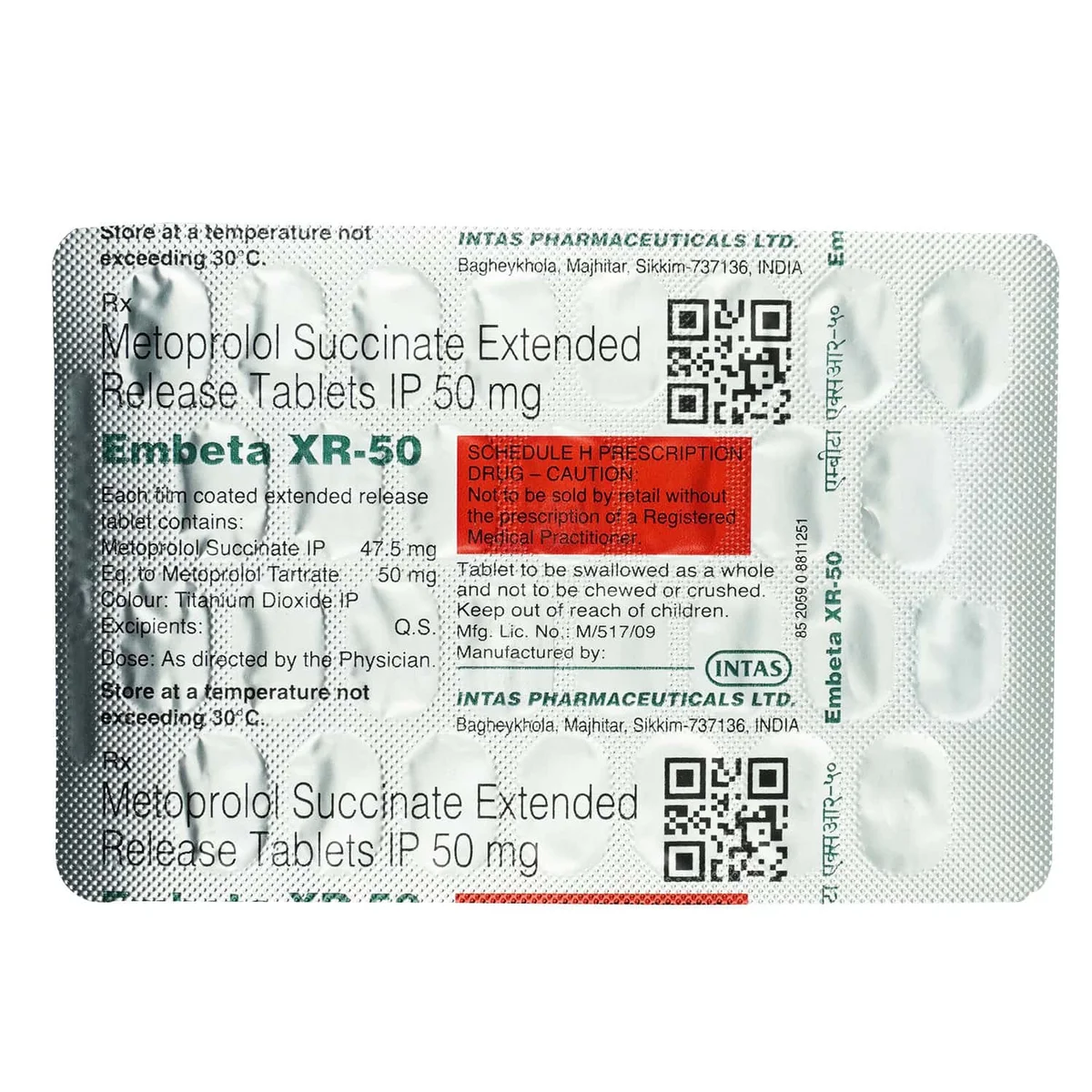 EMBETA-XR 50MG TAB 1X30