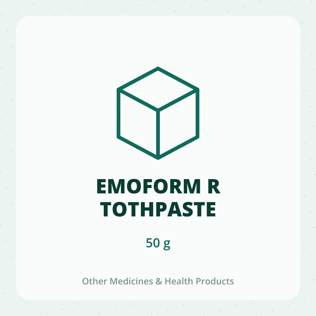 EMOFORM R TOTHPASTE 1X50GM