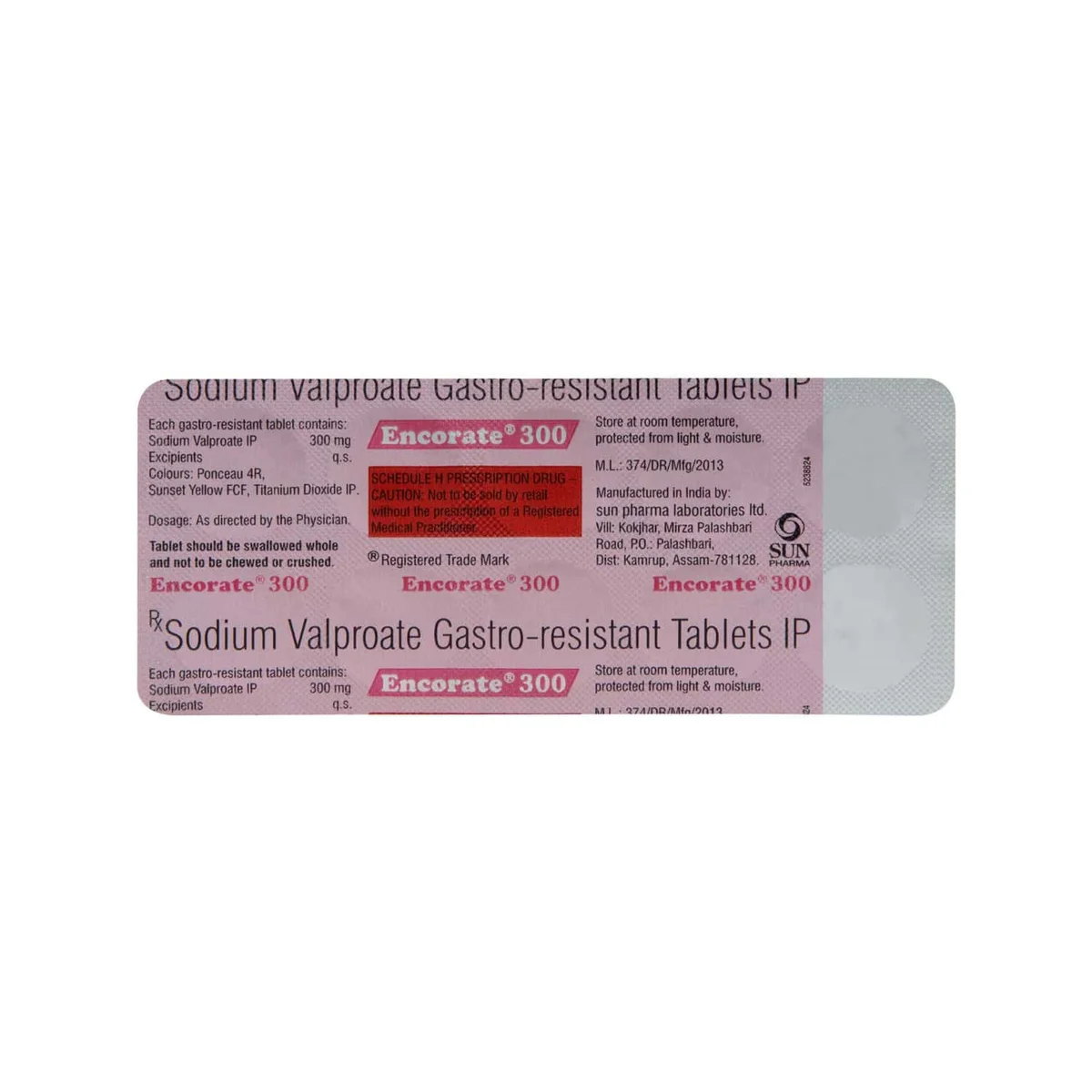 ENCORATE-300MG TAB 1X10