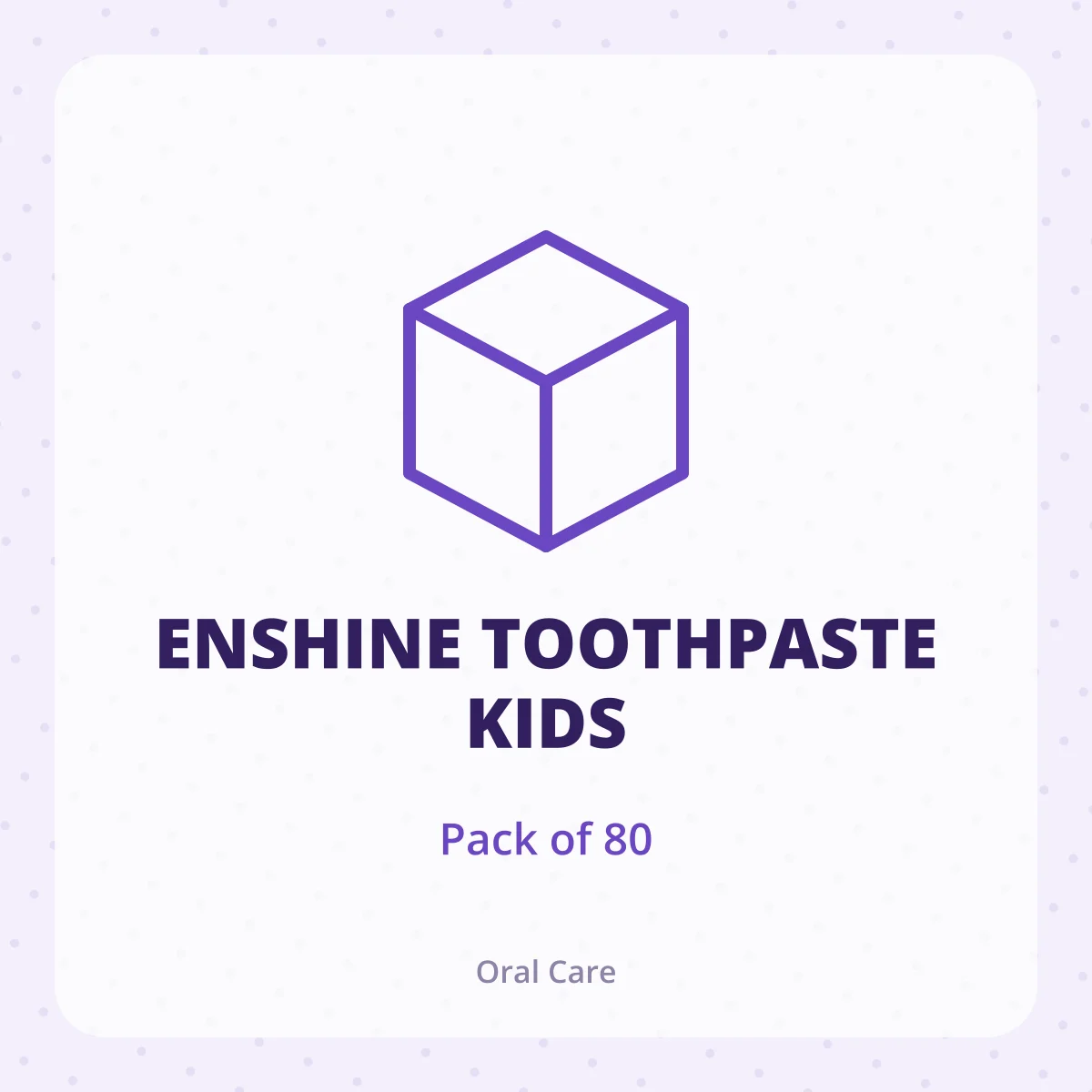ENSHINE TOOTHPASTE KIDS 1*80