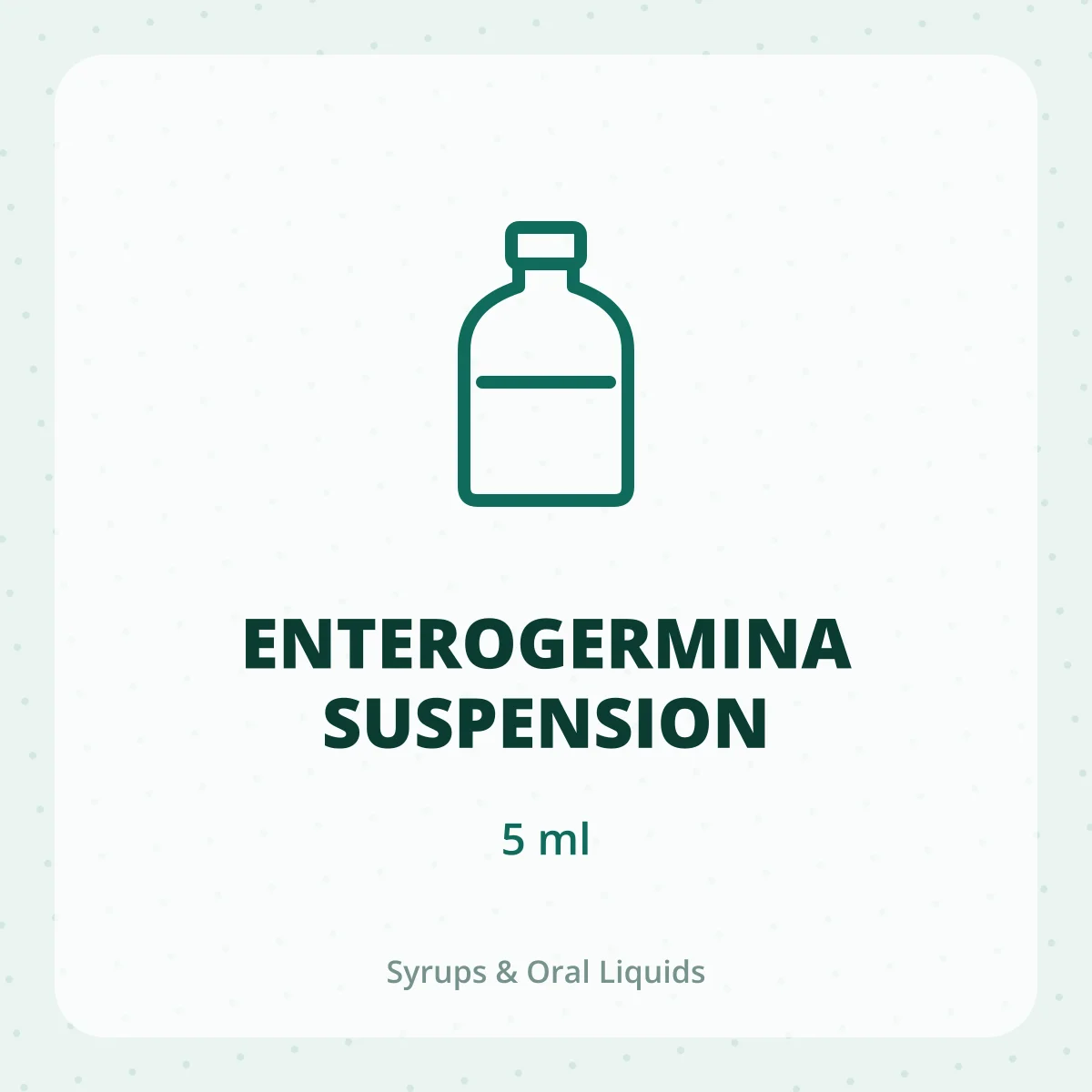 ENTEROGERMINA SUSPENSION 1X5ML