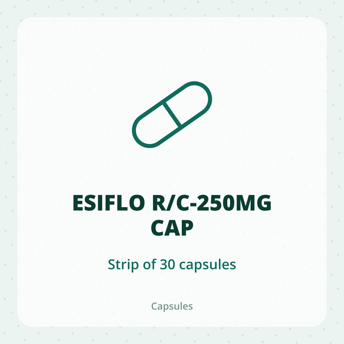 ESIFLO R/C-250MG CAP 1X30