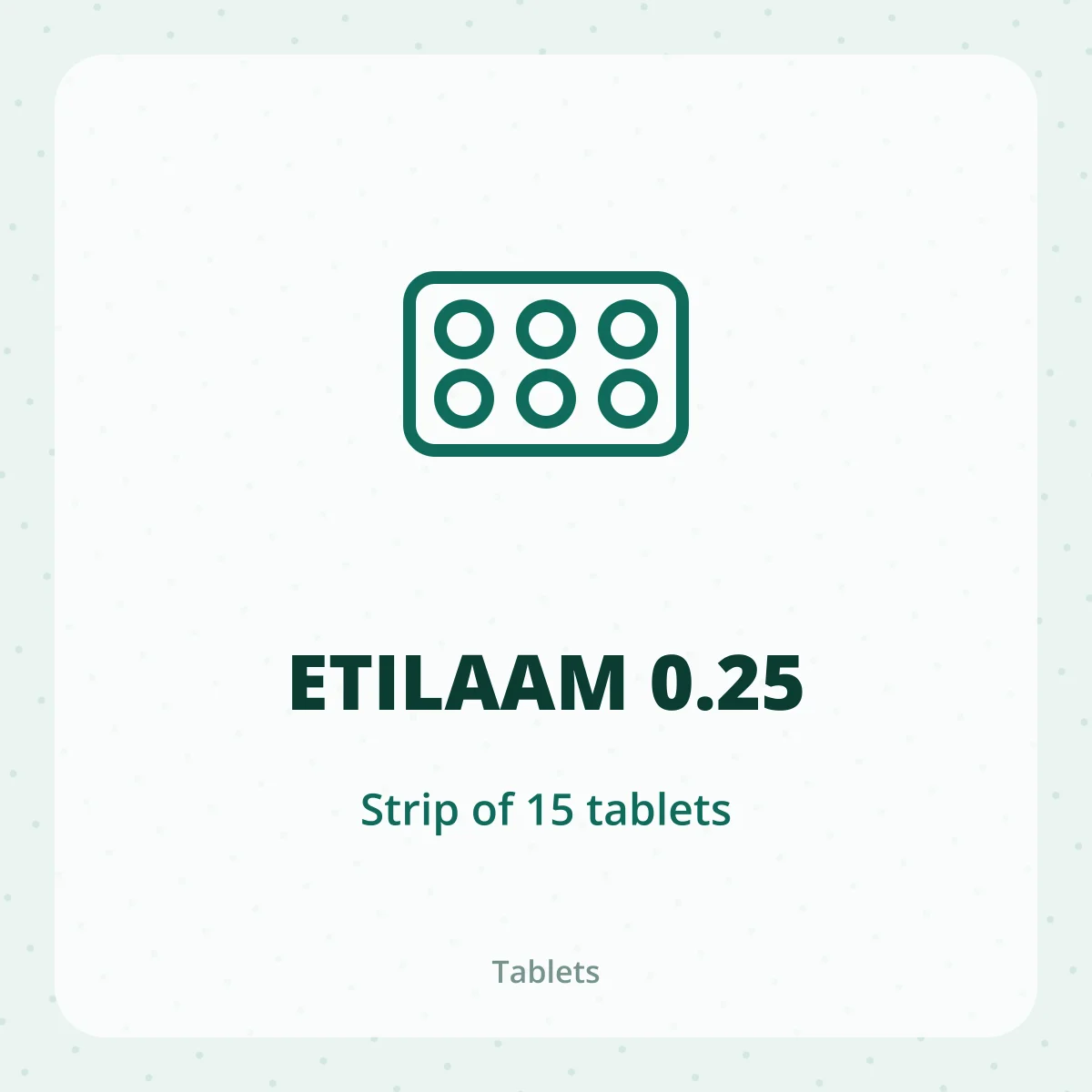 ETILAAM 0.25 1X15