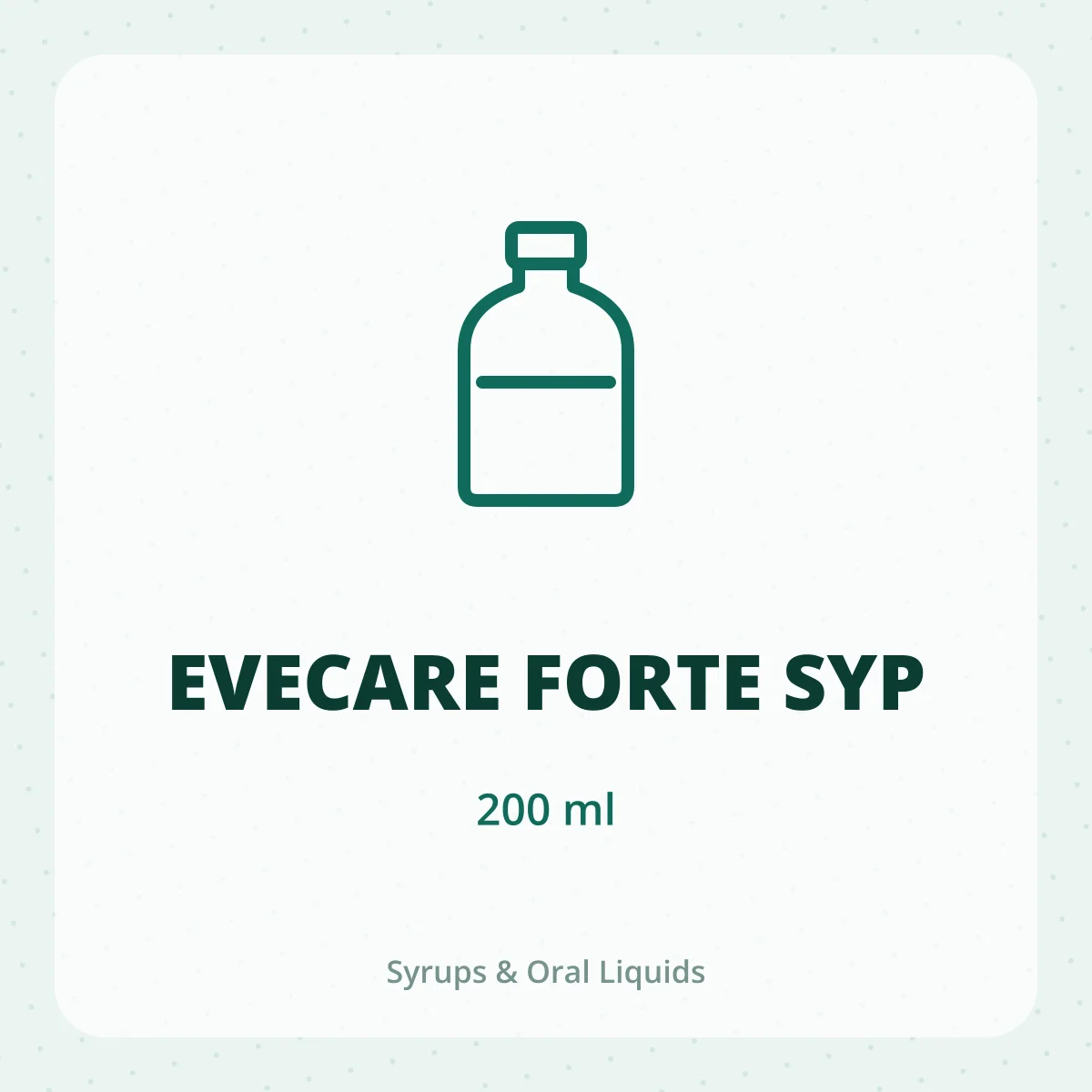EVECARE FORTE SYP 1X200ML