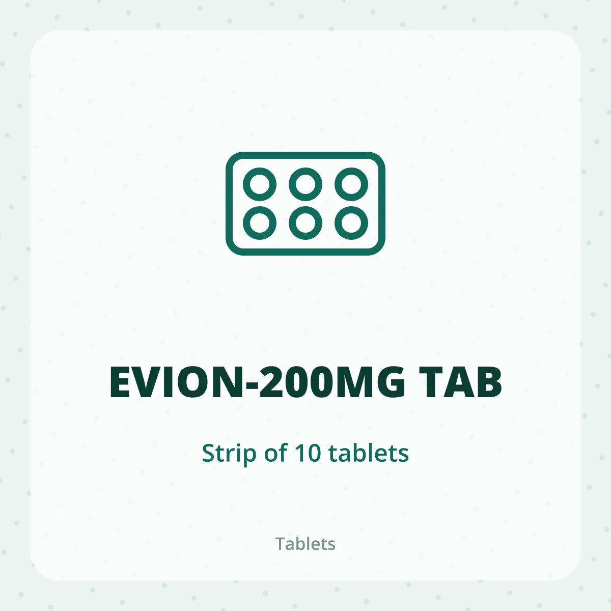 EVION-200MG TAB 1X10