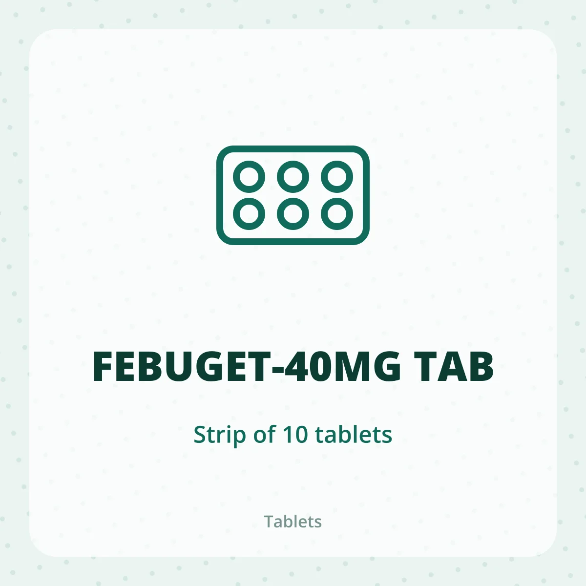 FEBUGET-40MG TAB 1X10