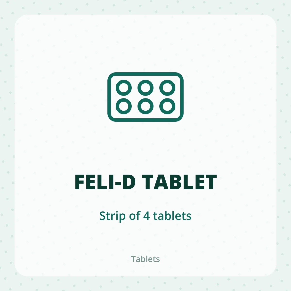 FELI-D TABLET 1*4