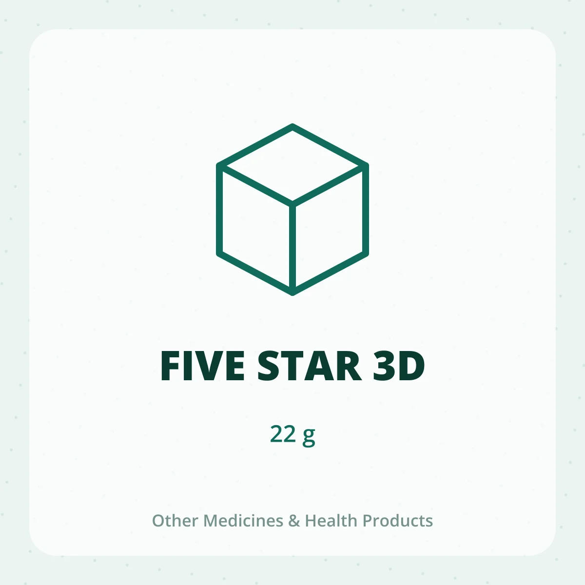 FIVE STAR 3D 1X22G