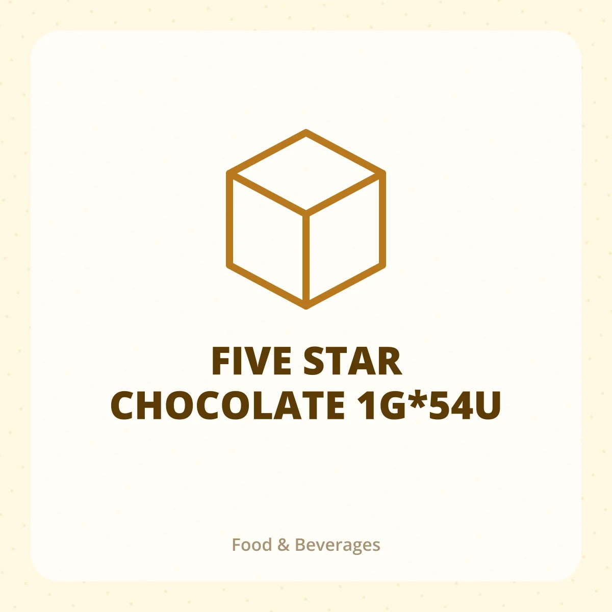 FIVE STAR CHOCOLATE 1G*54U