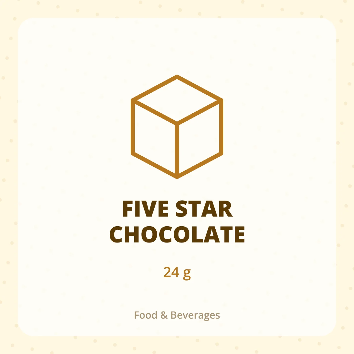 FIVE STAR CHOCOLATE 1X24G