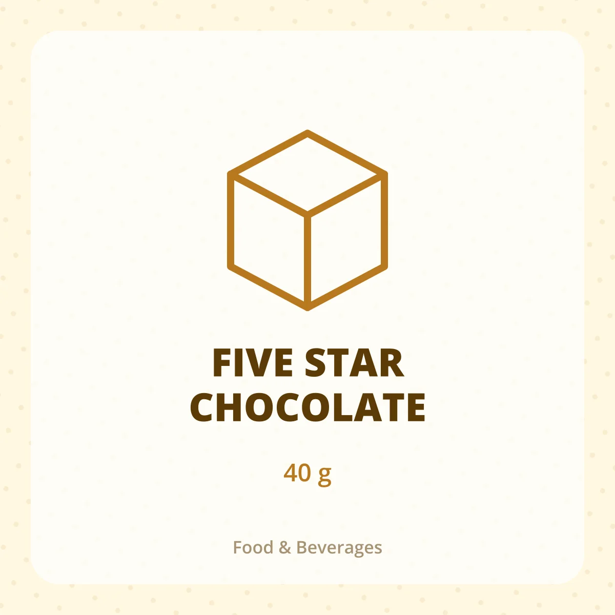 FIVE STAR CHOCOLATE 1*40GM
