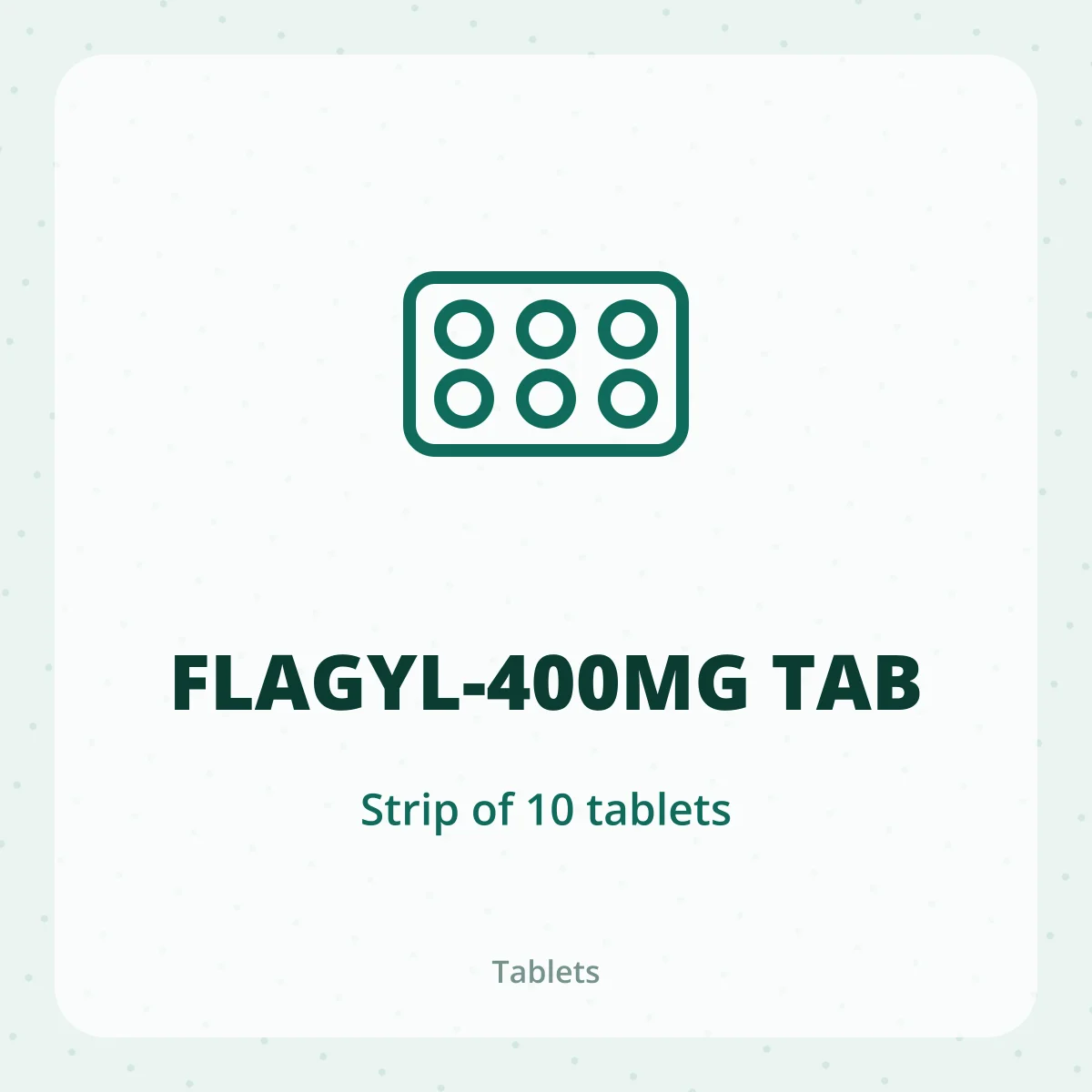 FLAGYL-400MG TAB 1X10