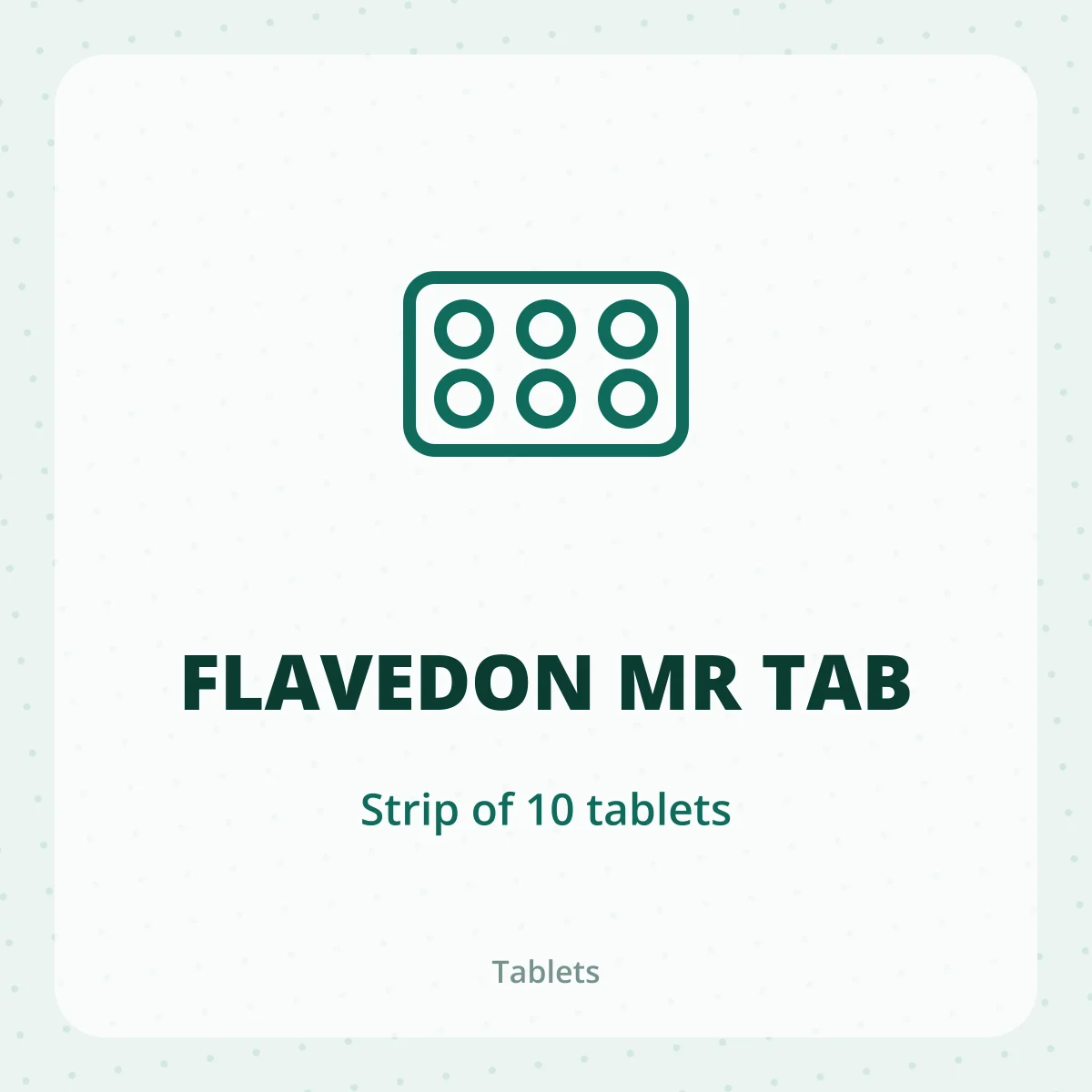 FLAVEDON MR TAB 1X10