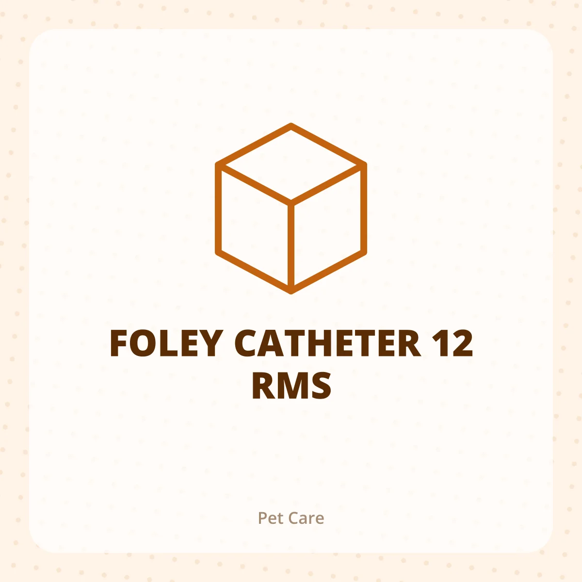 FOLEY CATHETER 12 RMS 1X1