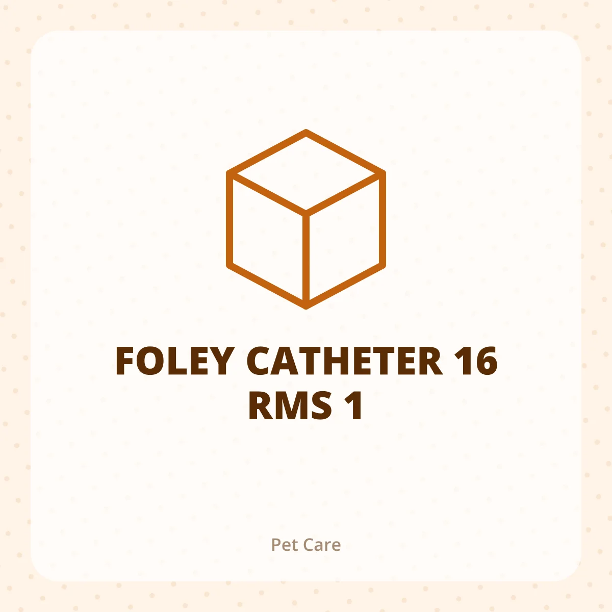 FOLEY CATHETER 16 RMS 1