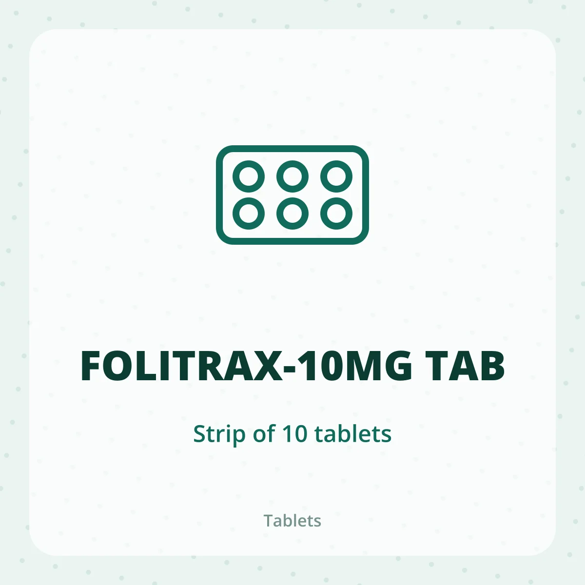 FOLITRAX-10MG TAB 1X10