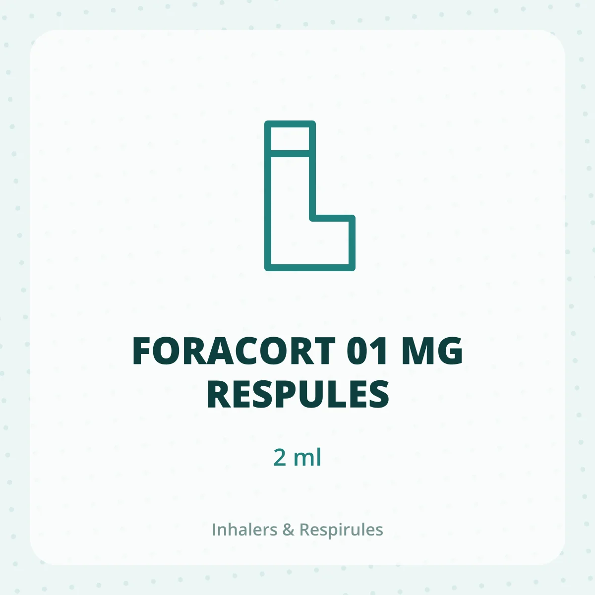 FORACORT 01 MG RESPULES 1X2ML