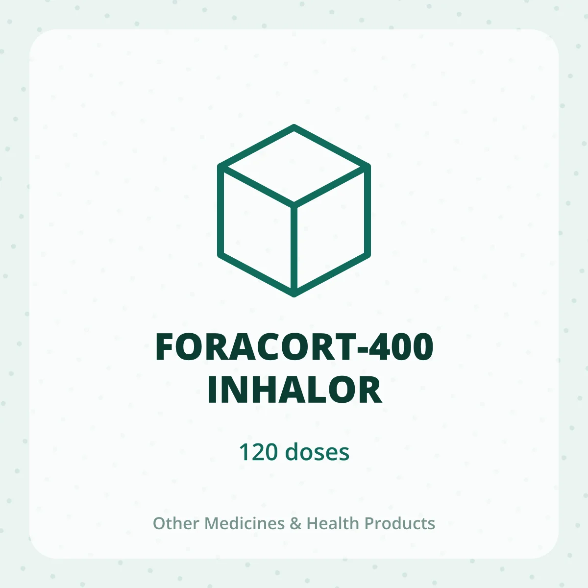 FORACORT-400 INHALOR 1X120MD