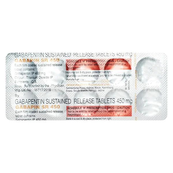 GABAPIN-SR-450MG TAB 1X10