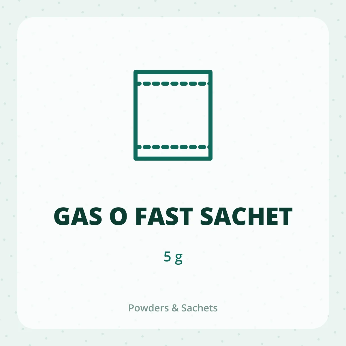 GAS O FAST SACHET 1X5GM