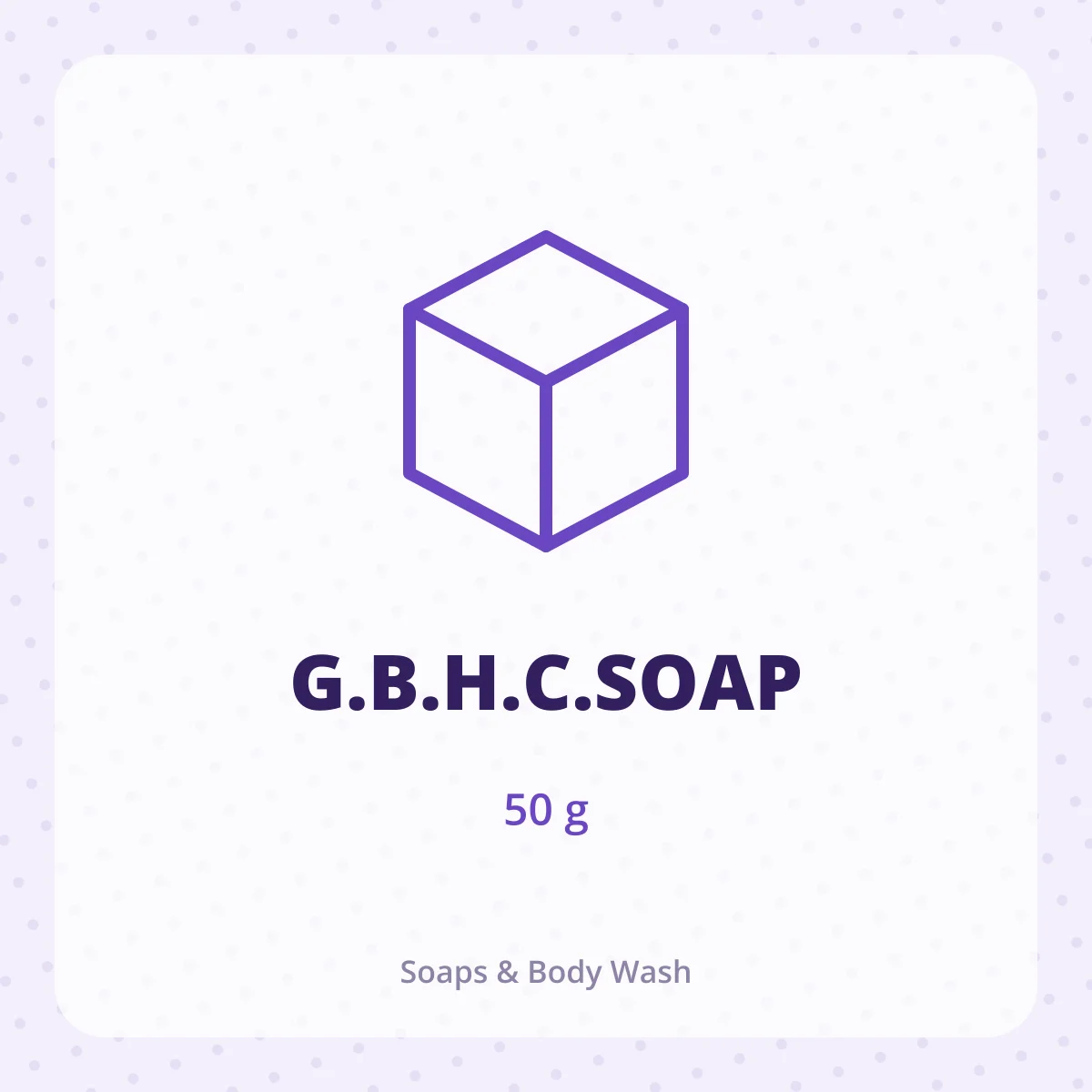 G.B.H.C.SOAP 1X50GM