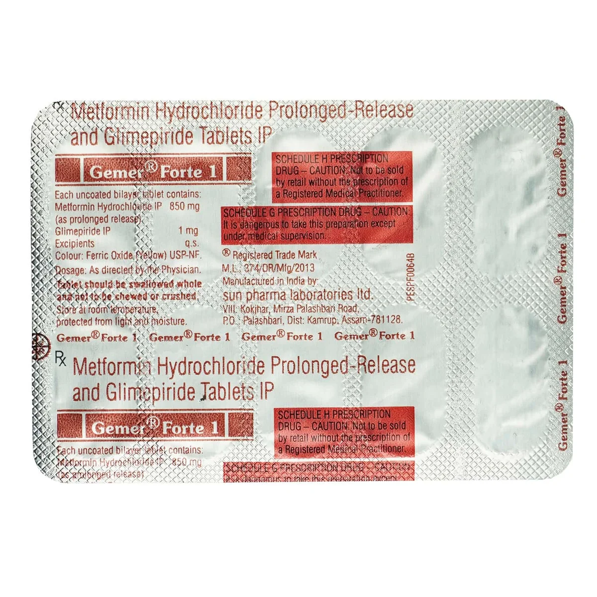 GEMER FORTE-1MG TAB 1X10