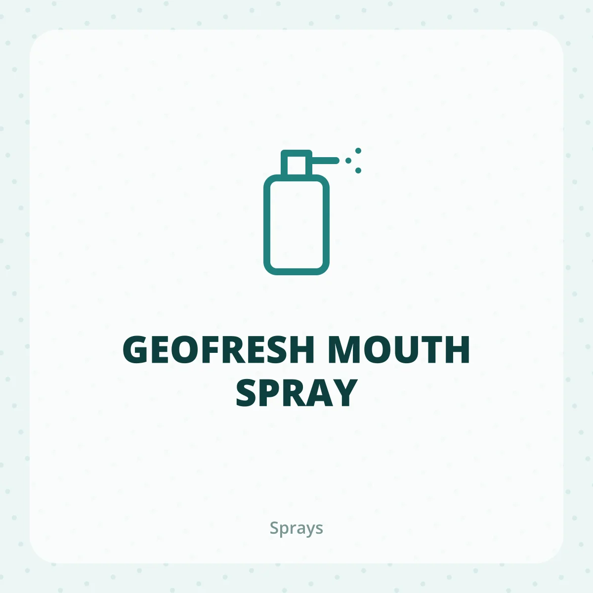 GEOFRESH MOUTH SPRAY 1X1