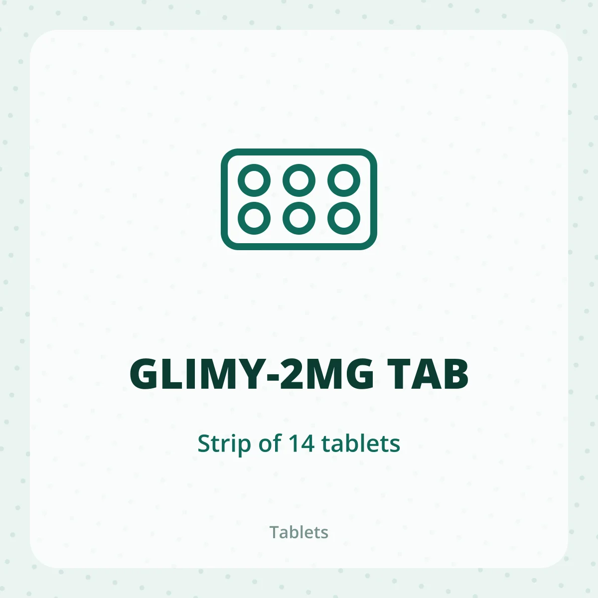 GLIMY-2MG TAB 1X14