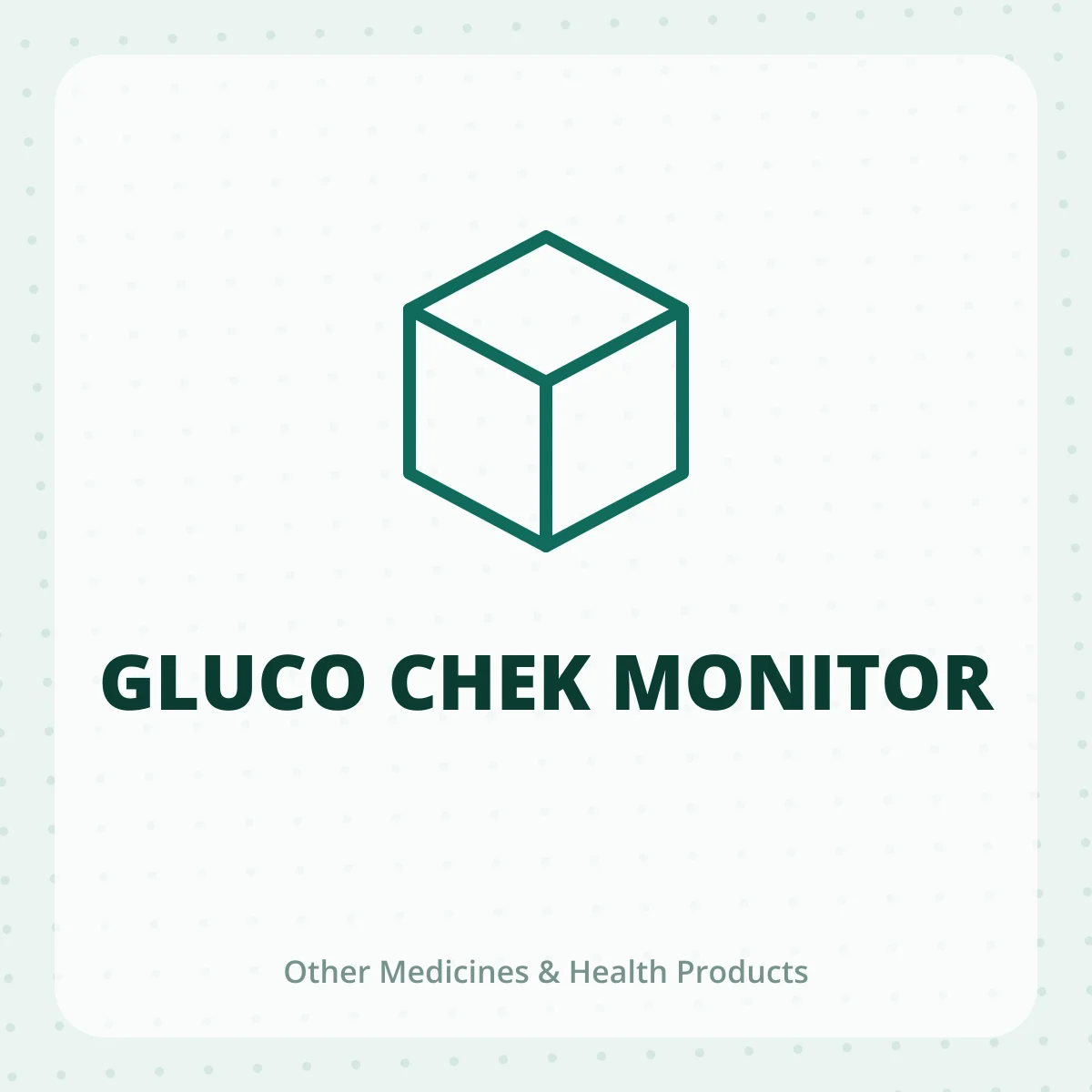 GLUCO CHEK MONITOR 1X1