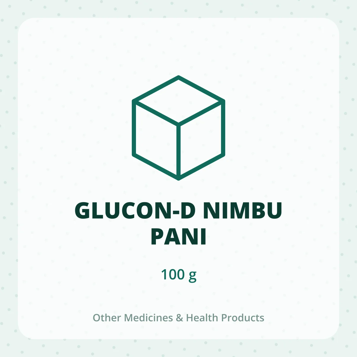 GLUCON-D NIMBU PANI 1X100GM