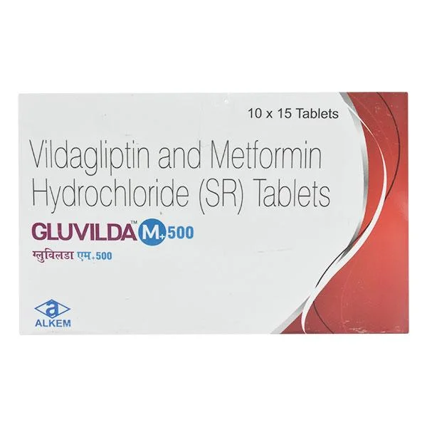 GLUVILDA-M+ 500MG TAB 1X15