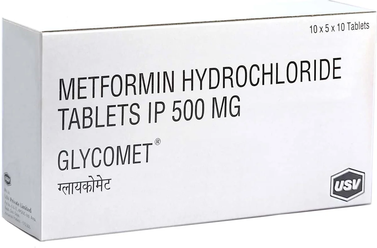 GLYCOMET-500MG TAB 1X10