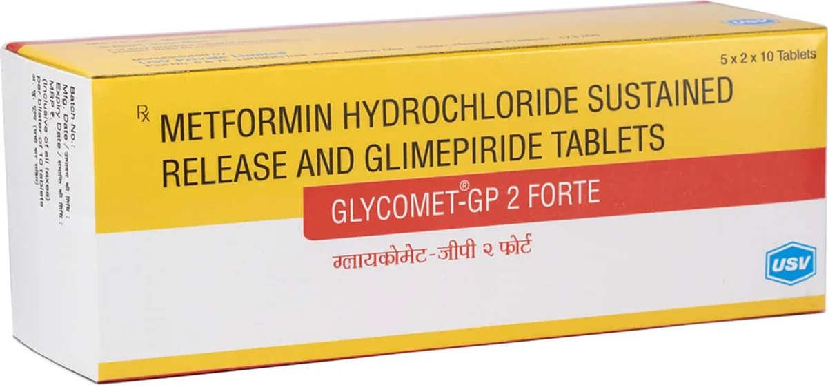 GLYCOMET-GP-2MG FORTE TAB 1X10