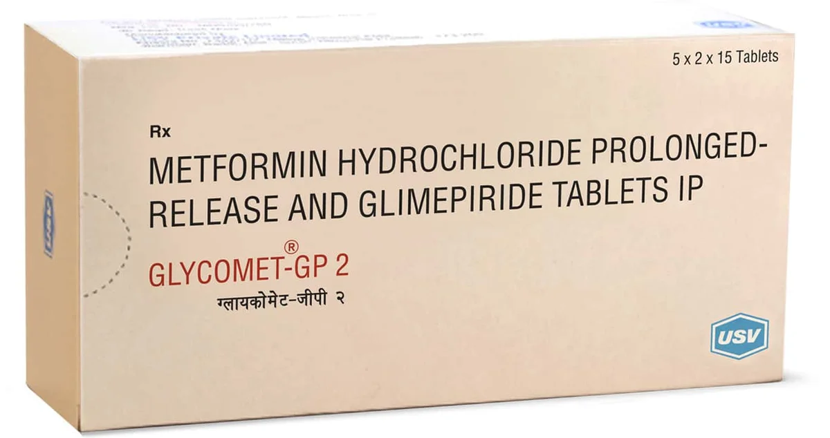 GLYCOMET-GP 2MG TAB 1X15