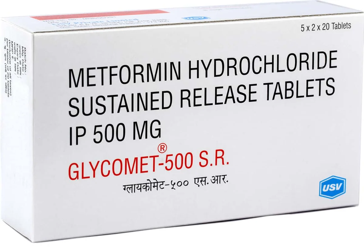 GLYCOMET SR 500MG TAB 1X20