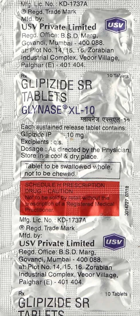 GLYNASE-XL 10MG TAB 1X10