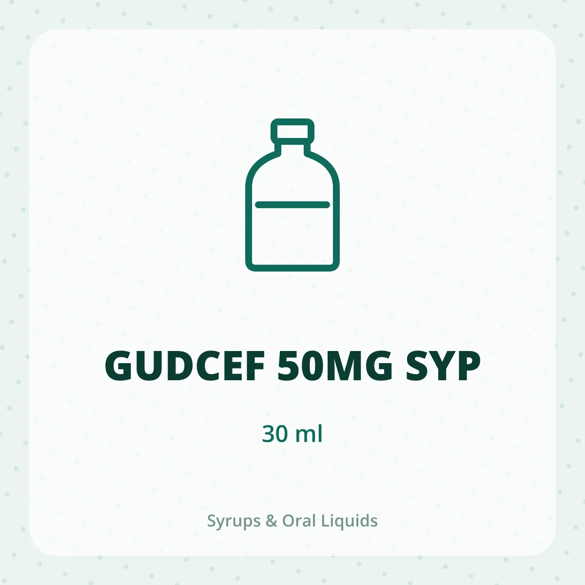 GUDCEF 50MG SYP 1X30ML