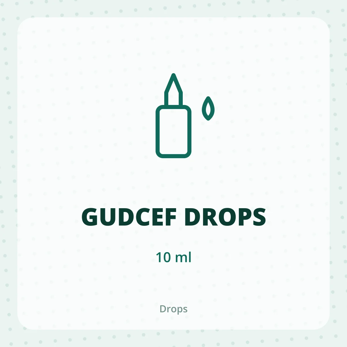 GUDCEF DROPS 1X10ML